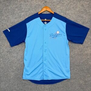 Stitches Cooperstown Los Angeles Dodgers‎ Baseball Jersey Mens Medium 2Tone
